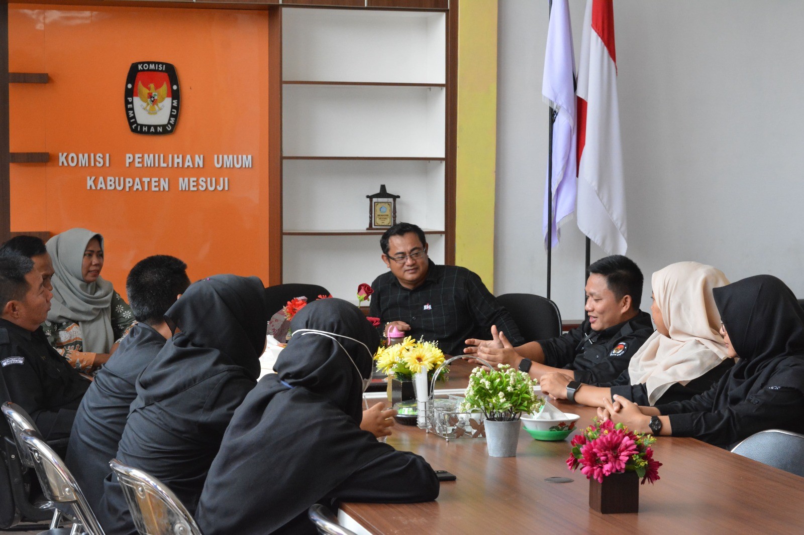 KPU Mesuji Terima Kunjungan Sekretaris KPU Provinsi Lampung